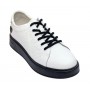 Pantofi dama casual din piele naturala - Aisha Alb GSK3032A